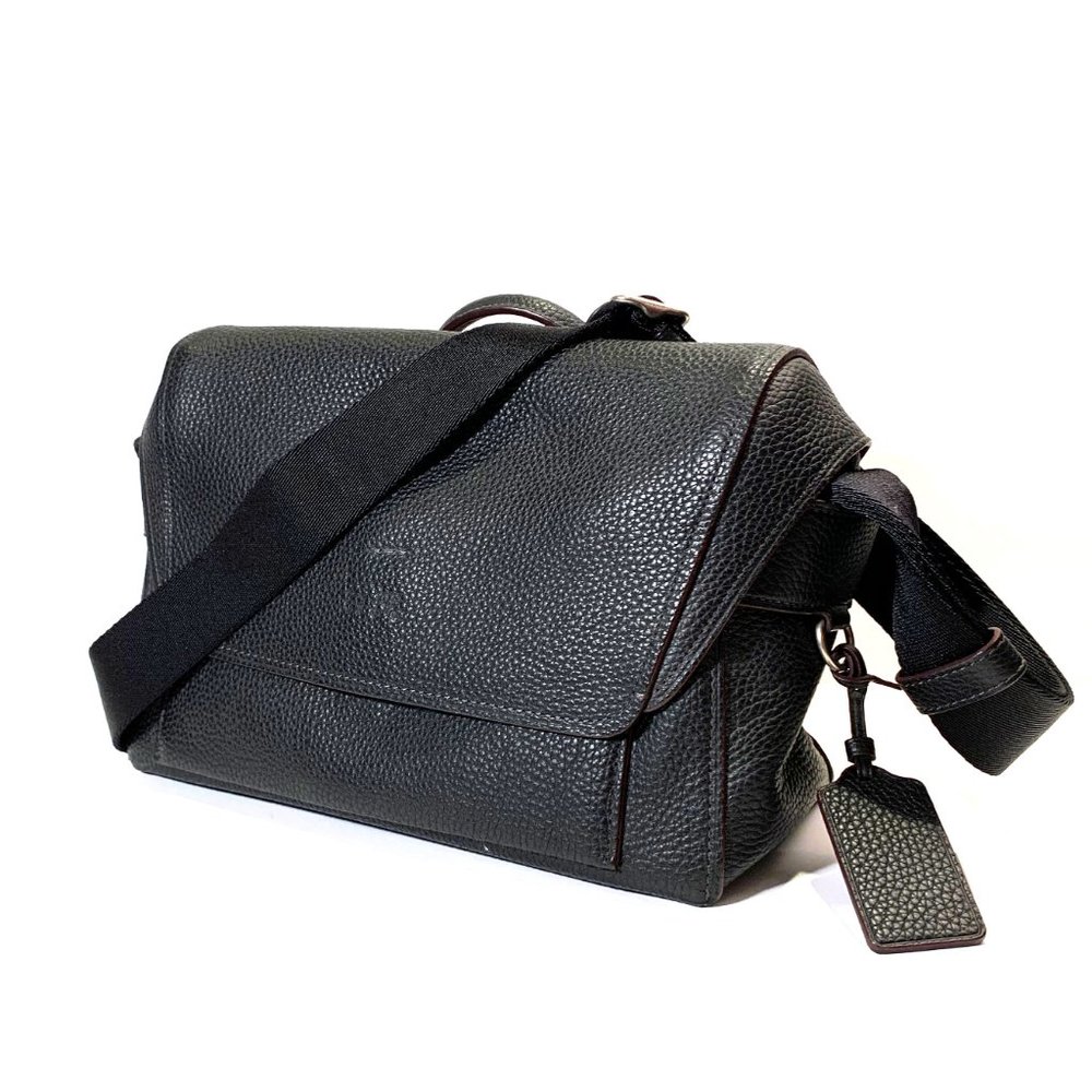 Coach 1941 Men's Pebbled Leather Messenger Bag Gem